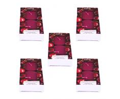 Pajoma Maxi Teelichte Wildkirsche, 10er Pack (5 x 2 Maxi Duft-Teelichte) in Polycarbonat Hülle