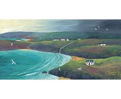 Jo Grundy WDC93320 Leinwandrucke, Mehrfarbig, 50 x 100cm