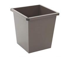 Papierkorb, quadratisch, Stahlblech, braun - Sicherheitspapierkörbe Papierkörbe Abfalltrennsysteme Universalmüllsammler Sicherheitspapierkörbeapierkörbe Abfalltrennsysteme Universalmüllsammler Sicherheitspapierkörbeapierkörbe Abfalltrennsysteme