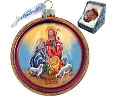 G. Debrekht Krippenfigur aus Glas