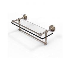 Allied Messing wp-1tb/16-gal-pew der Waverly Place Collection 40,6 cm Galerie Glas Regal mit Handtuchhalter Bar, antik Zinn