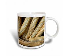 3dRose Frankreich, Provence, Cote dAzur, Lourmarin. Fresh baguettes-Two Ton Tasse, Keramik, Blau, 10,2 x 7,62 x 9,52 cm