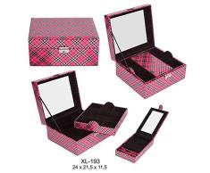 ROYMAR Klassischer Schmuckorganizer für Kleiderschrank, zur Aufbewahrung von festlichen Dekorationen zu Hause, Unisex für Erwachsene, Rosa (Rosa), einzigartig