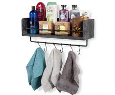 Rustic State William Wandregal, Landhaus-Design, 50,8 cm, aus Holz, Used-Look Used-Look/Schwarz