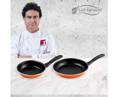 San Ignacio Pfannen, Karbonstahl Set 2 Pfannen, 18/20 cm Ø18/20 cms Schwarz