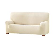 Eysa Cora bielastisch Sofa überwurf 3 sitzer Farbe 00-Ecru, Polyester-Baumwolle, 36 x 27 x 17 cm