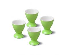 WM Bartleet & Sons 1750 TSET95 Eierbecher, traditionelles Porzellan, 4 Stück, Grün