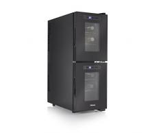 Tristar 2-Zonen Getränkekühlschrank – geeignet für 12 Flaschen, 32 Liter Volumen, 7-18° Celsius, mit LED-Display, Touchbedienfeld, WR-7512