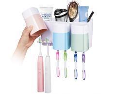 eslite Bad Zahnbürste Zahnpasta Wand Halter Kunststoff Ablage Rack Set