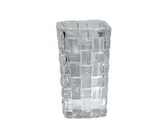 Nu Stahl Basket Weave Badezimmer Zahnputzbecher, transparent Glas