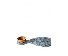 Sparq Paddel und Holz Schale, Speckstein