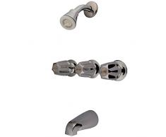 Nuvo Elements of Design EF110 Wasserhahn für Saloon und Dusche, 12,7 cm, poliertes Chrom 3-Griff 5 poliertes Chrom