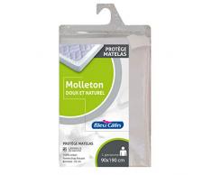 Bleu Câlin Matratzenschoner, Molton, 100% Baumwolle, Spannbetttuch, 90 x 190 cm