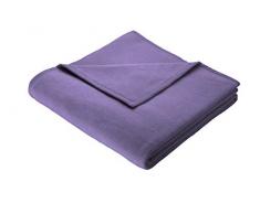 biederlack Kuscheldecke 150x200 cm I Orion Cotton-violett I Wohndecke in lila I 60% Baumwolle, 40% dralon I Made in Germany