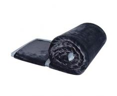 STFLY Flanell-Fleece-Decke, extra weicher Stoff, superwarm, für alle Jahreszeiten, dick, flauschig, aus Mikroplüsch, Thermo-Fleece-Decken für Couchbett 60 x 78 inches dunkelgrau