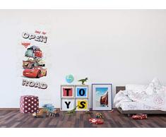 AG Design FTDV 1846 Cars Disney Papier Fototapete für Kinderzimmer, mehrfarbig, 90 x 202 cm