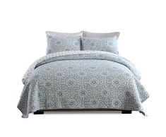 Lecoda Baumwolle Jacquard Stil Bohemian Patchwork Tagesdecke, Wendedecke, Sets Sonnenblume