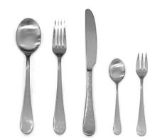 MEPRA Caccia Ice Besteck Set, Serviertablett, 30 Stück, Silber