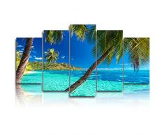 Leinwanddruck, Weihnachtsstern, mit Weihnachtsglocke, 5 Paneele, Wanddekoration, Bilder für Wohnzimmer, modernes Kunstwerk, gespannt und gerahmt, fertig zum Aufhängen Modern 14x20 10x28 10x32 10x28 14x20in Posey Niaplr0058