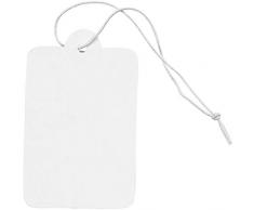 Creativ Geschenkanhänger, Größe 25x40 mm, weiß, 100 Stck.