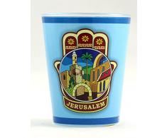 Jerusalem Israel Hamsa Shot Glas