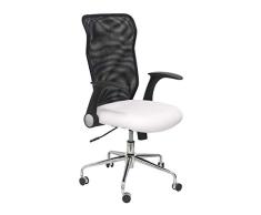 Piquee Y Crespo (PIQU7) Stuhl Minaya Kunstleder Weiß Büro, Einheitsgröße