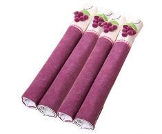 Ibnotuiy 4 Stück Kühlschranktürgriff-Abdeckungen Weicher Kühlschrank Mikrowelle Spülmaschine Türtuch Schutz für Zuhause und Büro Grape