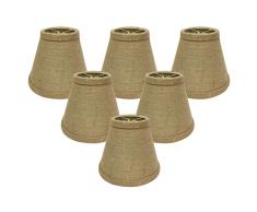 Royal Designs CS-999-6BL-6 Lampenschirm für Kronleuchter mit festem Einband, 7,6 x 15,2 x 11,4 cm, 6 Stück
