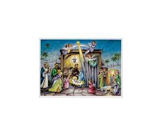 Alexander Taron 10311 Weihnachtskrippe Korsch, 20,32 x 29,5 x 0,1 cm, Grau