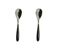 Rockingham Forge 2TES650BK Teelöffel, 18/10 Edelstahl, Schwarz
