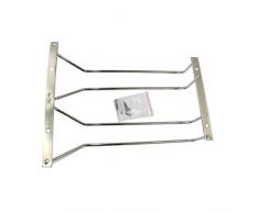 Abcsea 27 cm Weinregal aus Edelstahl, weinglashalter Regal hängend, weinglashalter umhängen 1 Stück (2 Reihen)