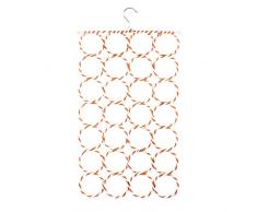 Awpeye Krawatten- und Schal-Halter, Kleiderbügel, 28 Stück Schlaufen für Krawatten/Schal, 360 Grad drehbar, platzsparend