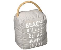 Offene Tür Décor Beach Rules: Relax Unwind genießen Tür Stopper, grau