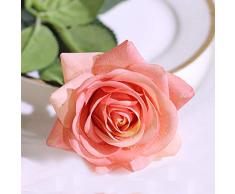Best Seller Echt Latex Feuchtigkeitsspendende Aritificial Blumen Rosen von True Touch und Natur für Hochzeit/Home Blume Rose Decor oder als eine Künstliche Blumenstrauß an Frau/Mutter/Freunde/Valentine s Day 12 Ligth Red