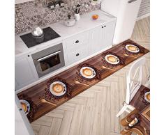 PETTI Artigiani Italiani Teppich für Küche 52x240 cm Caffè 2