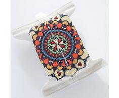 lwillpower folk-custom rechteckig Tissue Box Holder Cover Fall Tablett Pumpen, Stoff Leinen Rechteck Serviette Container dispener Papier storagefor Wandhalterung Home Office Auto Automotive Deko Kaleidoscope