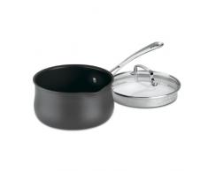 Cuisinart 6419-18P Contour Stielkasserolle mit Deckel, harteloxiert, 2 l
