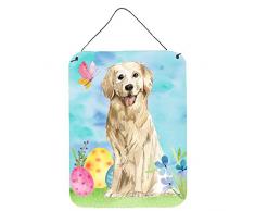 Carolines Treasures Wanddekoration Ostereier Golden Retriever, Mehrfarbig