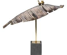 Kare Design Deko Objekt Birds Banana Leaf 54cm, Deko Blatt mit Sockel als Accessoire für Kommode und Sideboard, verschiedene Ausführungen erhältlich (H/B/T) 53,5x62,5x16,5cm