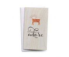 DaySpring O Come Let Us Adore Him-16 Christmas Boxed Cards, KJV Weihnachtskarten, Mehrfarbig