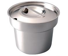 Vogue Bain Marie Topf und Deckel 7 Pint Edelstahl Suppentopf Topf Kochgeschirr