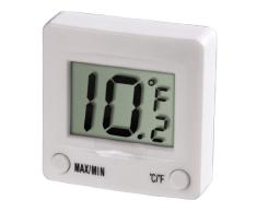 Xavax Digitales Kühlschrankthermometer zum Kleben im Gefrierschrank, Kühlschrank, Tiefkühltruhe, Weinkühlschrank, Minibar, min. -30 Grad, MAX! +30 Grad, weiß