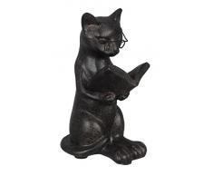 Youngs s Lesung für Katzen aus Kunstharz Figur, Mehrfarbig, 12 cm