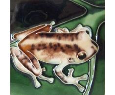 Cogui Frosch Deko-Fliese aus Keramik, 8 x 8
