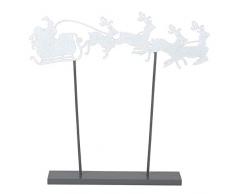 Department 56 Village Collection Figur Santas Schlitten Silhouette Straße, 34 cm, Mehrfarbig