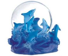 George S. Chen Imports Snow Globe Dolphin Collection Schreibtisch Figur