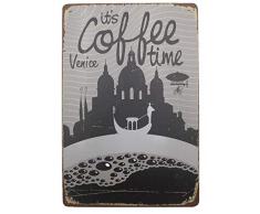 AIQIBAO Aikibao Metallschild, Vintage-Design, Wanddekoration, für Zuhause, Kaffee, Garage, Bar, Pub, Küche, 30,5 x 20,3 cm (D) 358