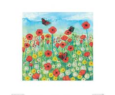 Jo Grundy Kunstdrucke, Papier, Mehrfarbig, 40 x 40 cm