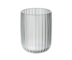 Wenko Zahnputzbecher Agropoli Weiß, Zahnbürstenhalter für Zahnbürste und Zahnpasta, Kunststoff, 7,5 x 10 x 7,5 cm