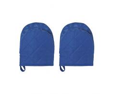 Now Designs Ofenhandschuh, Baumwolle, mit Silikon-Druck, 14 x 16,5 cm, Königsblau